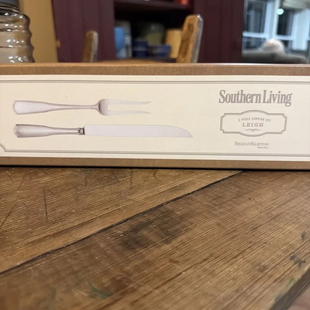 Southern Living Leigh Carving Set 2 Piece Reed & Barton 18/10 Stainless NIP